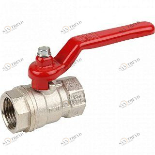 Кран шаровый STOUT ВВ 3/4" стандартный проход, красный рычаг SVB1011000020
