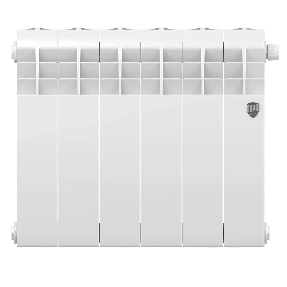 Радиатор секционный Royal Thermo Biliner RTBBTVR35006 350/87 6 секций нижнее правое подключение биметалл белый 82758198 STLM-2133252 - Вид №6