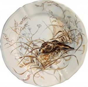 92350 Gien Набор тарелок закусочных Gien Солонь Охота 23см, фаянс, 6шт Фаянс