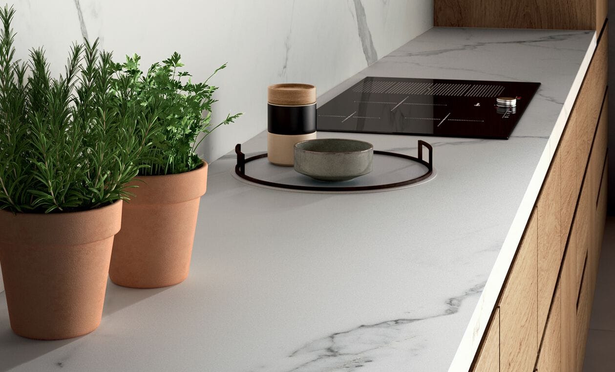 Столешница из керамогранита с мраморным эффектом CERAMICA FONDOVALLE MYTOP ARCH-00005739 - Вид №2