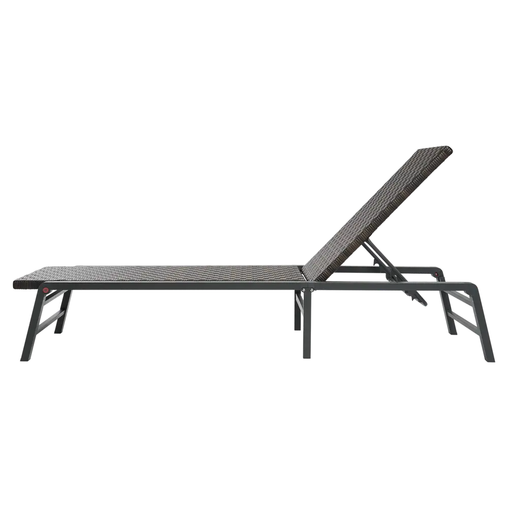 Шезлонг BEGINIA Kreo 193x60x31 см алюминий коричневый STLM-2183725 - Вид №16