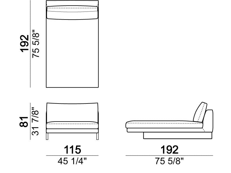Секционный диван из ткани Arketipo EGO ARCH-00102437 - Вид №14