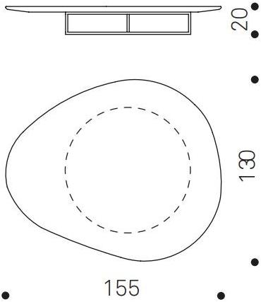 FIORONI Низкий деревянный журнальный столик для гостиной Soglio sun-id-1352299 - Вид №3
