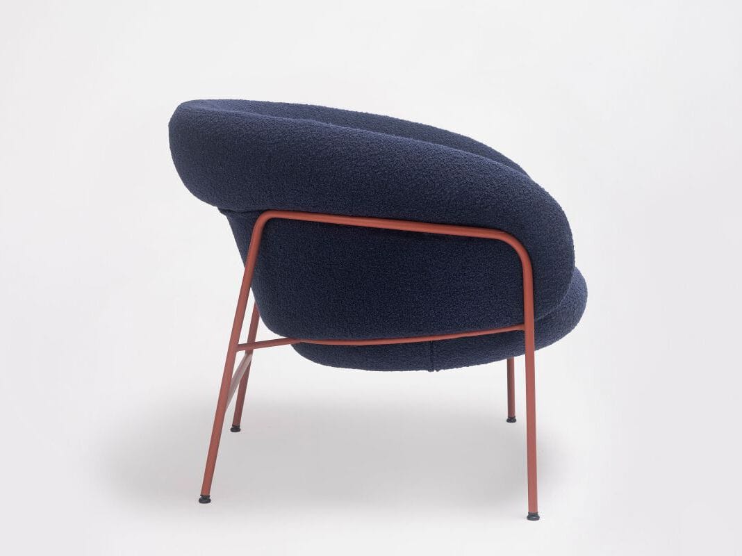 Кресло с 4 ножками из ткани с подлокотниками ONDARRETA имбирь ARCH-00144442 - Вид №2