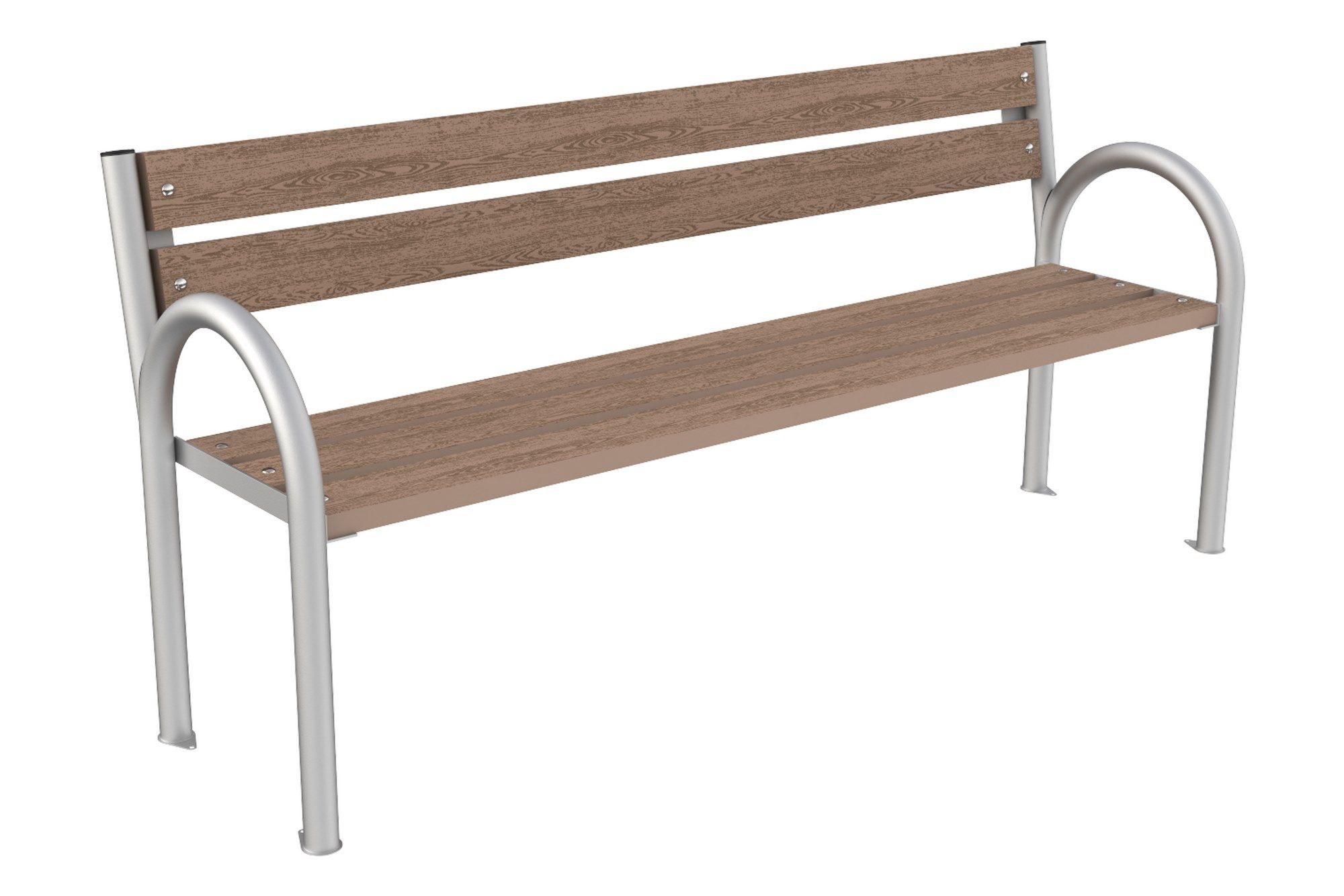 Скамья WPC со спинкой Lazzari Parco ARCH-00041762 - Вид №7