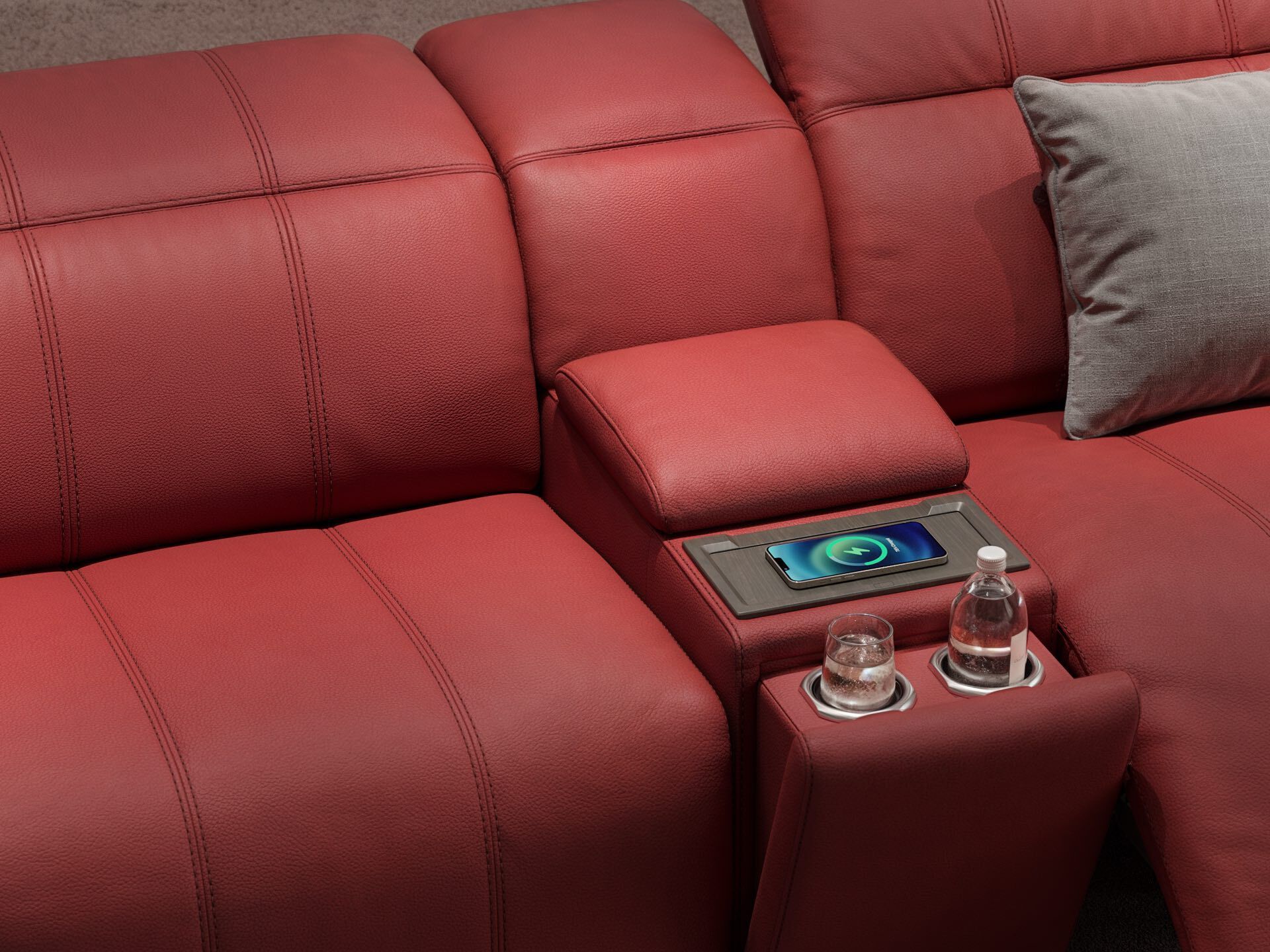 3-местный кожаный диван Sofanella Florida Kino ARCH-00134441 - Вид №4