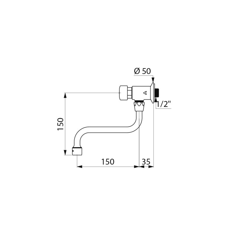 748151 Порционный кран TEMPOSTOP DELABIE  - Вид №1