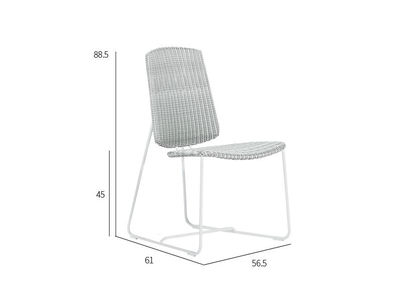 Стул из синтетического волокна со стальной конструкцией VINEKO Tania ARCH-00015844