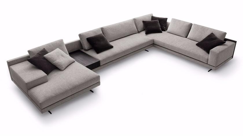 Poliform Мягкий угловой диван из ткани с шезлонгом Mondrian sun-id-1387269 - Вид №3