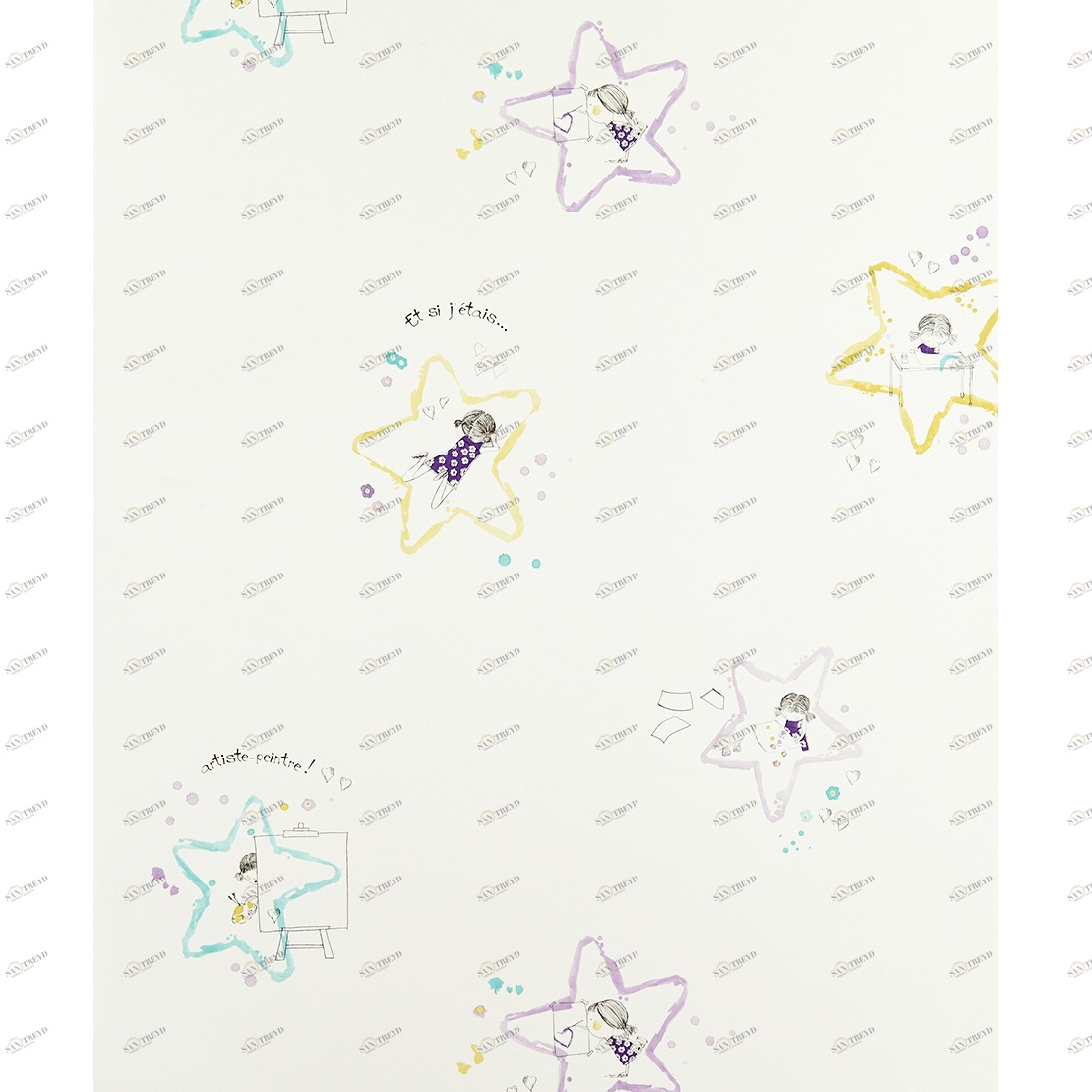 Рулон обоев ARC EN CIEL CFT25417140. Основа Casadeco