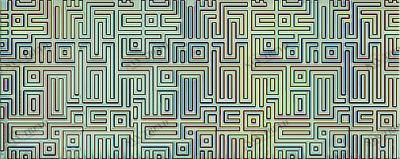 NUVOLA VERDE LABIRINT Декор 20,1*50,5 (13 шт) Azori 586612001