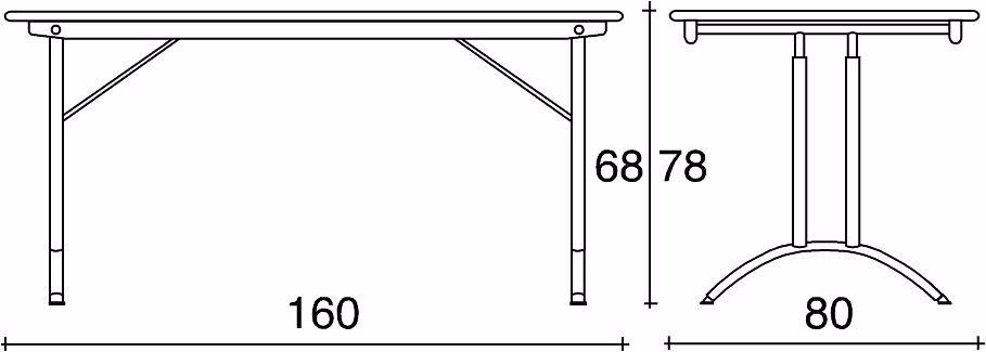 TALIN Складной прямоугольный лакированный письменный стол из мдф Komby sun-id-1410499 - Вид №1