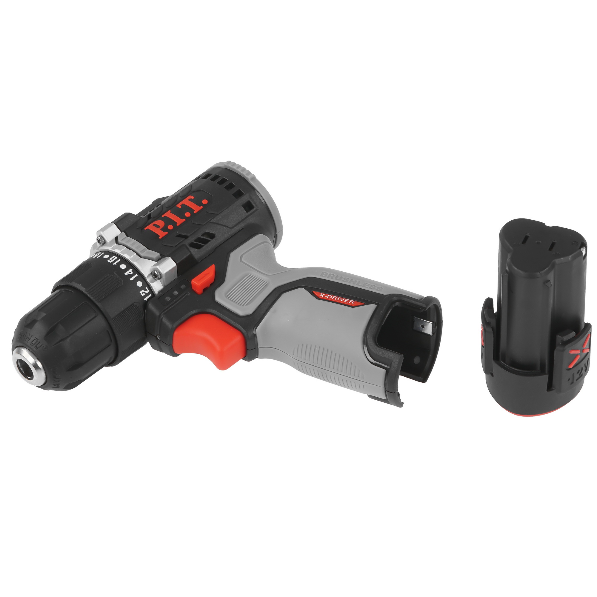 Дрель-шуруповерт PIT PBM12K-10B/1 X-DRIVER OnePower 12V 9086502 STDN-0052210 - Вид №5