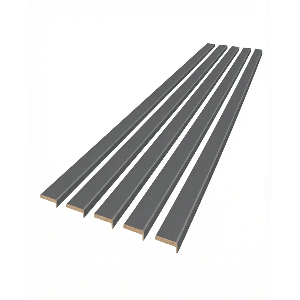 Наличник Лара телескопический 2150x70x8 мм полипропилен цвет дарк грей (5 шт.) Santreyd STLM-2041767 - Вид №1