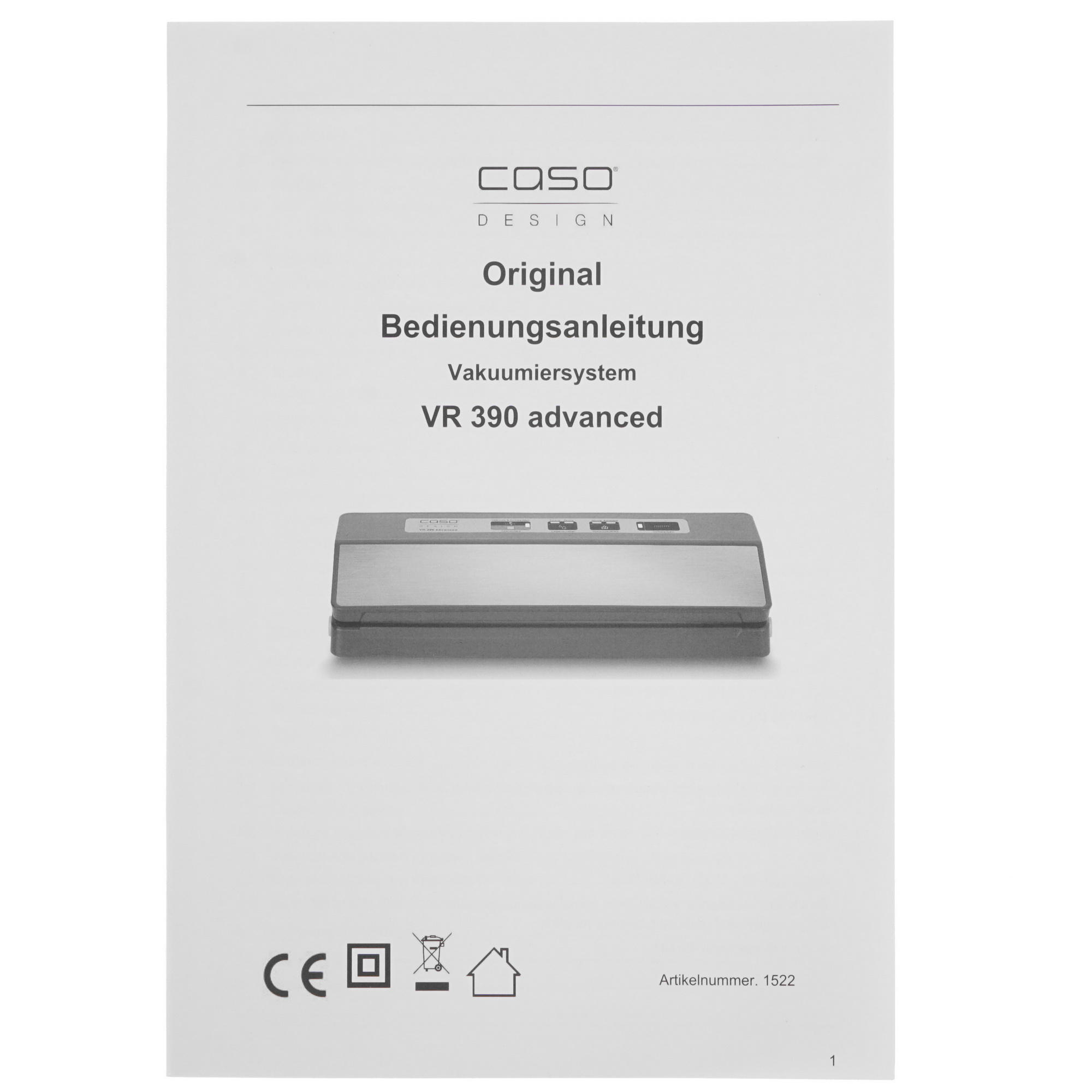 8164585 Вакуумный упаковщик CASO VR 390 STDN-0014988 - Вид №6