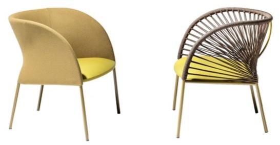 Moroso Кресло с подлокотниками и тканой спинкой Yumi sun-id-1475522 - Вид №4