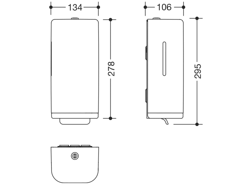 477.06.10199 Дозатор для жидкого мыла HEWI Serie 477/801  - Вид №16