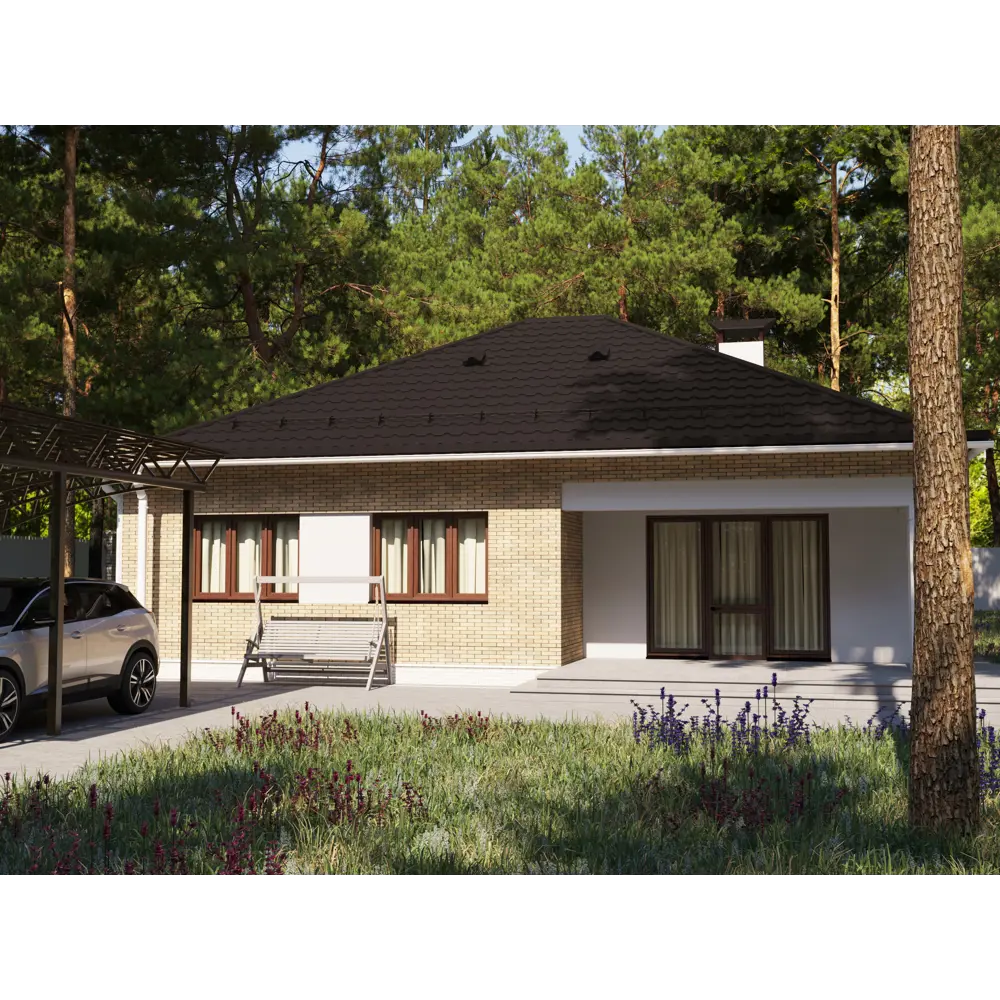 Металлочерепица 0.5 мм ГОСТ 3600x1180 мм RR32 коричневый 89334793 STLM-2091145 Grand Line  - Вид №3