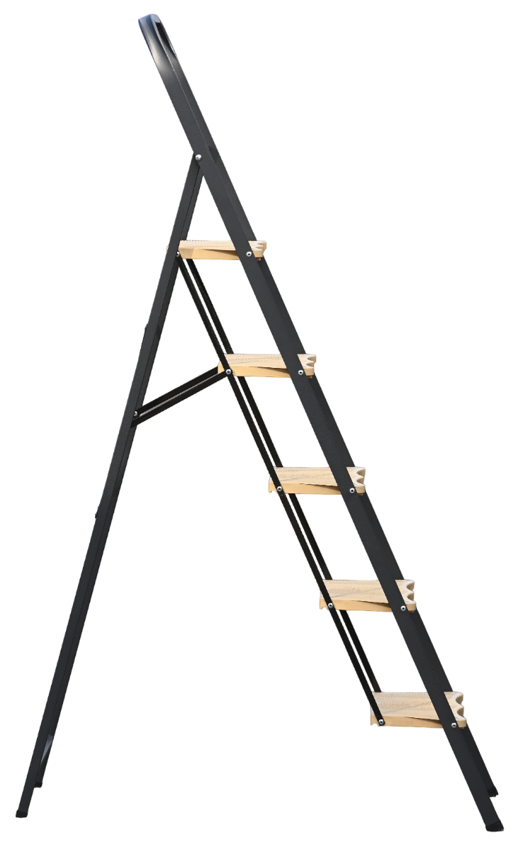 Стремянка c широкими пластиковыми ступенями MKP 805 ALUMET  - Вид №3