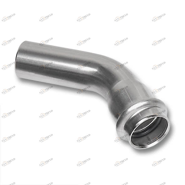 69104015 SANHA 91040 пресс-фит. нерж.сталь, отвод 45° ВПр-НПр 15 мм 