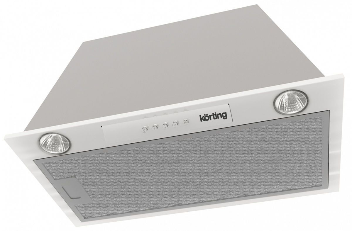 KHI 6530 X Встраиваемые вытяжки / встраиваемая(блок), 60 см, 450 м3/ч, механическое управление, 3 режима, угольный фильтр в комплекте, нержавеющая сталь Korting Santreyd 