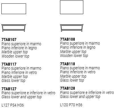 Marelli Низкий прямоугольный журнальный столик из мрамора Tab sun-id-1487140 - Вид №5