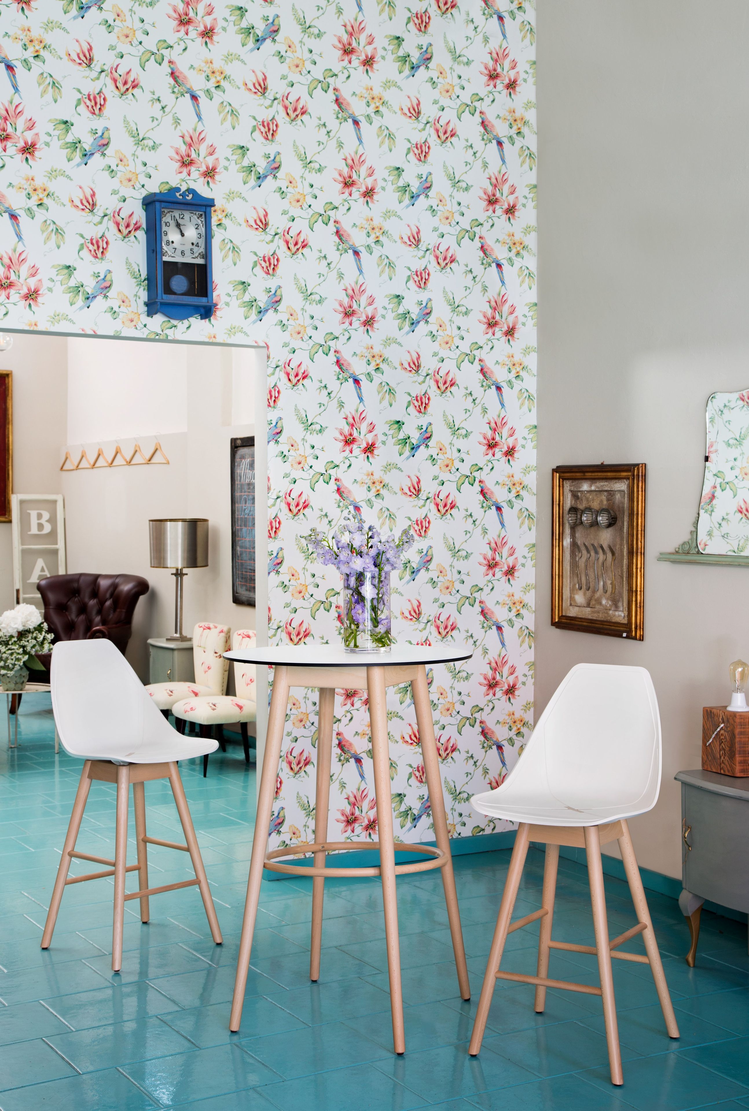 Высокий круглый стол из бука ALMA DESIGN Вирна ARCH-00095919 - Вид №2