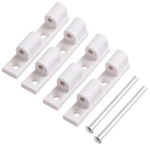 Петля для москитной сетки ПВХ 5.2x1 см цвет белый, 2 шт.