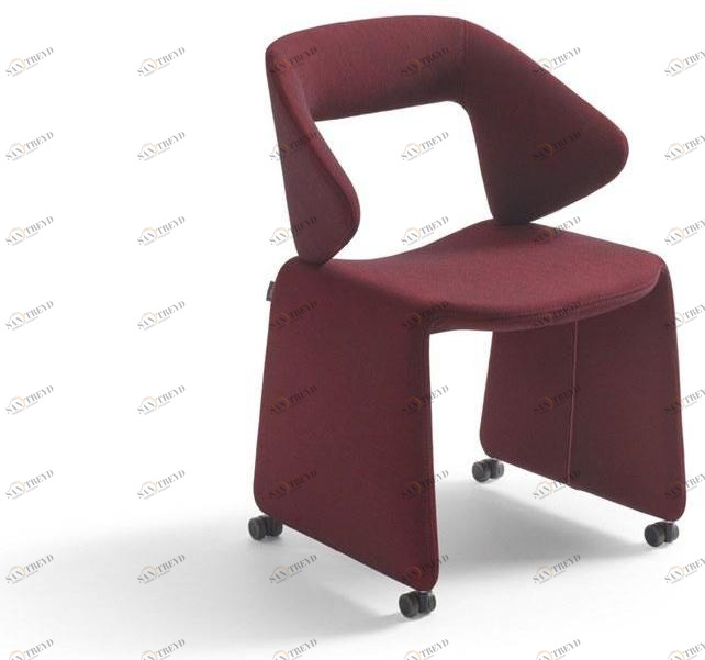 Artifort Мягкое кресло-санки из ткани на колесиках sun-id-1497199