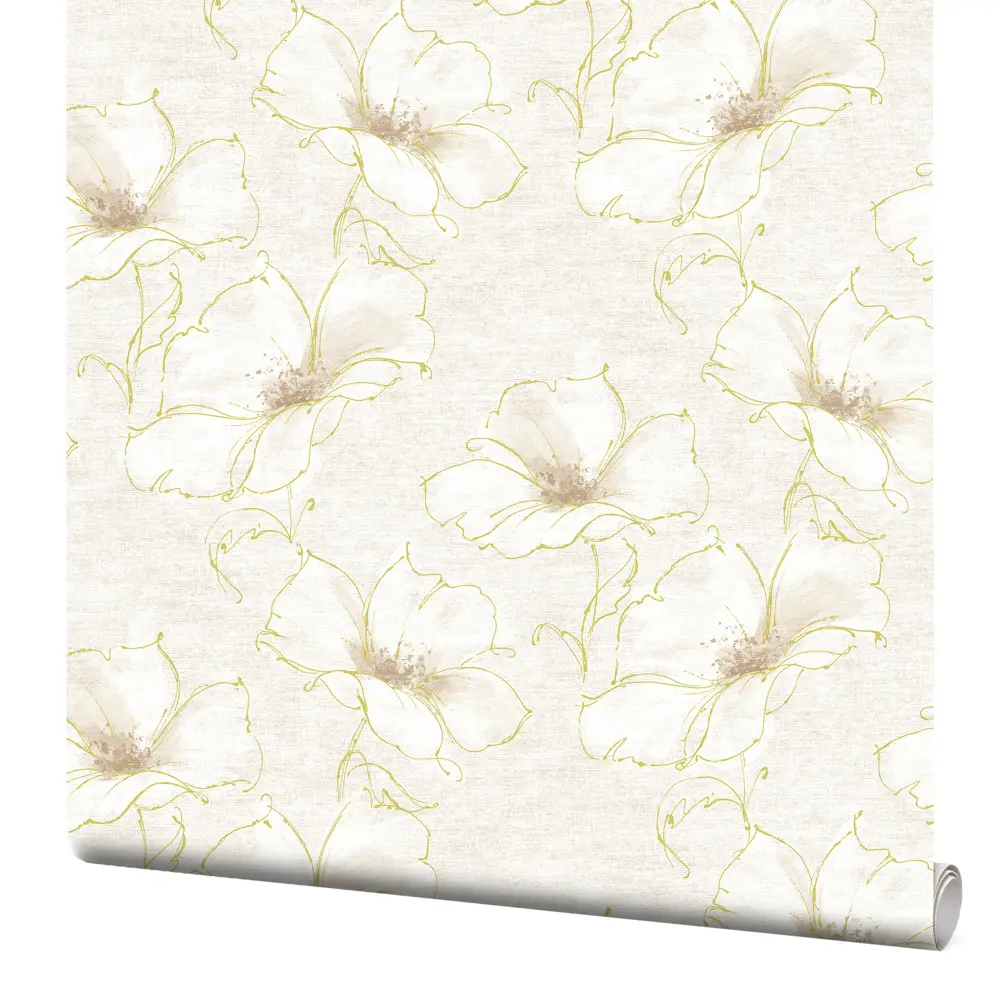Обои флизелиновые Fleur белые 1.06x10 м 37000 SOLO STLM-2041391