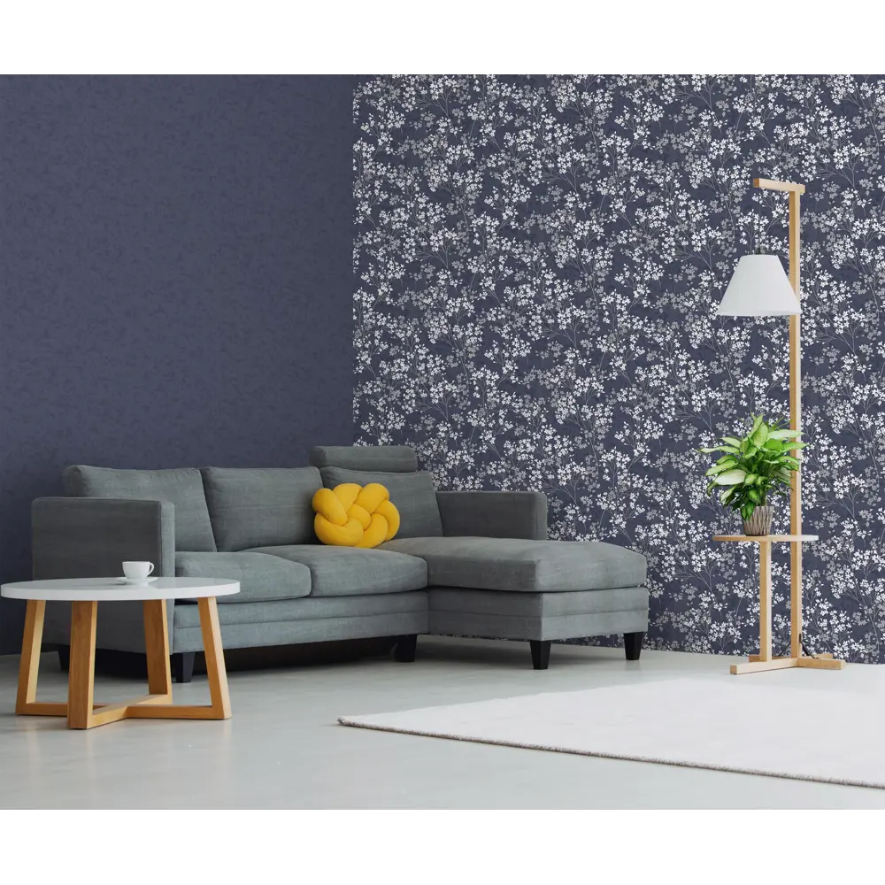 Ateliero Cherry - флизелиновые обои насыщенного синего цвета 89351936 STLM-0815530 - Вид №4