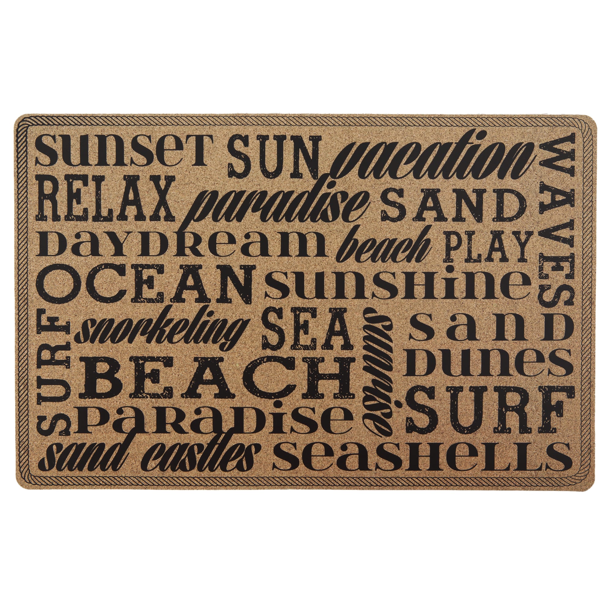 82406640 Салфетка сервировочная Ocean View с пробковой подложкой 44x28.5 см Santreyd 