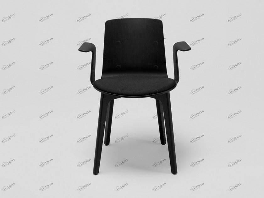 ENEA Стул из полипропилена со встроенной подушкой Lottus wood sun-id-1511074