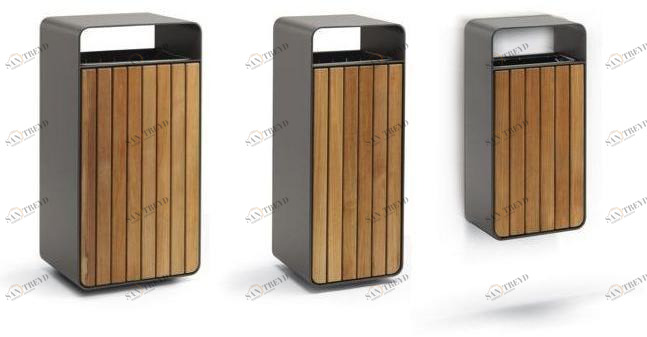 Metalco Урна деревянная с пепельницей sun-id-1417590