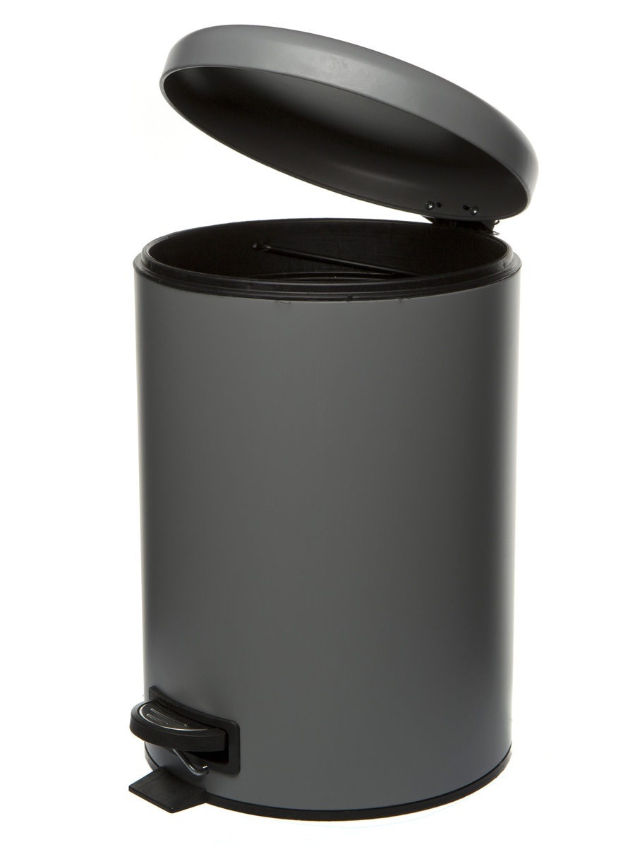 Вёдра с педалью и крышкой Pavo 12L Grey NAVAKO 11542 - Вид №1