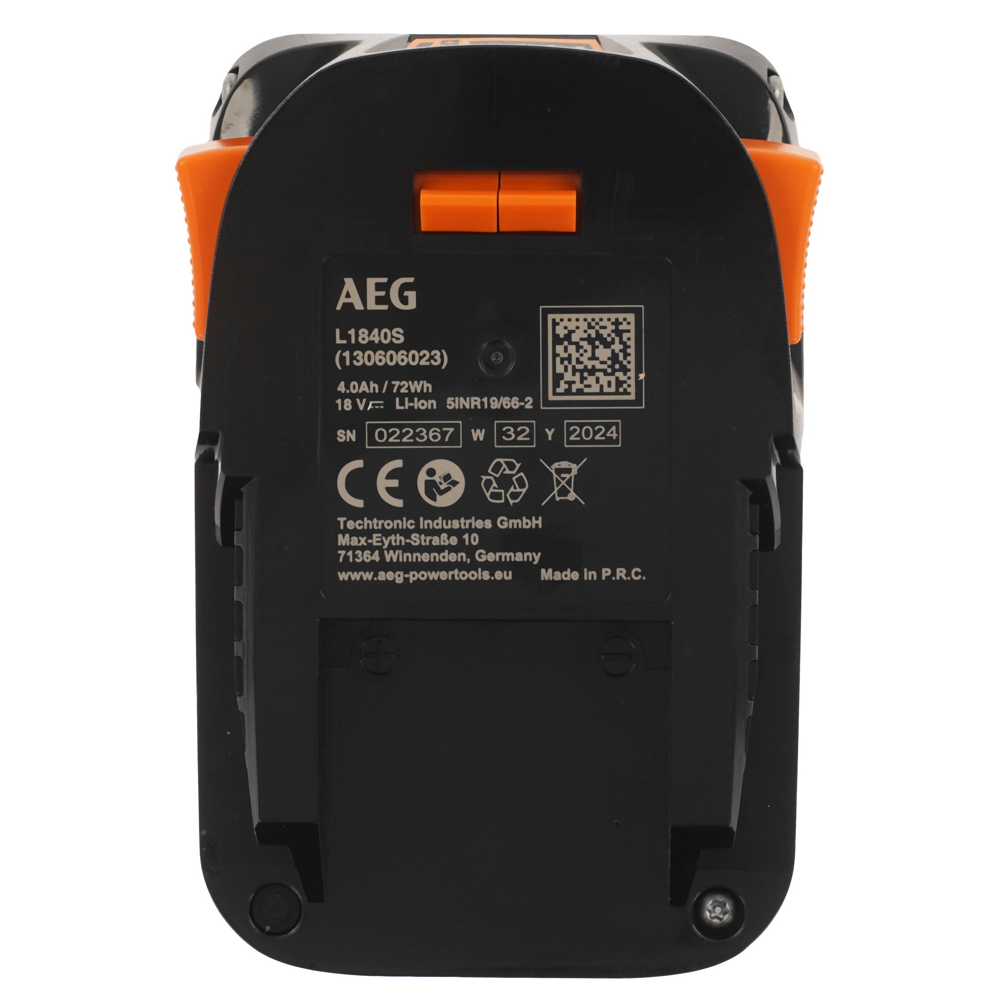 Аккумулятор AEG L1840S PRO 18V 5480999 STDN-0056158 - Вид №2