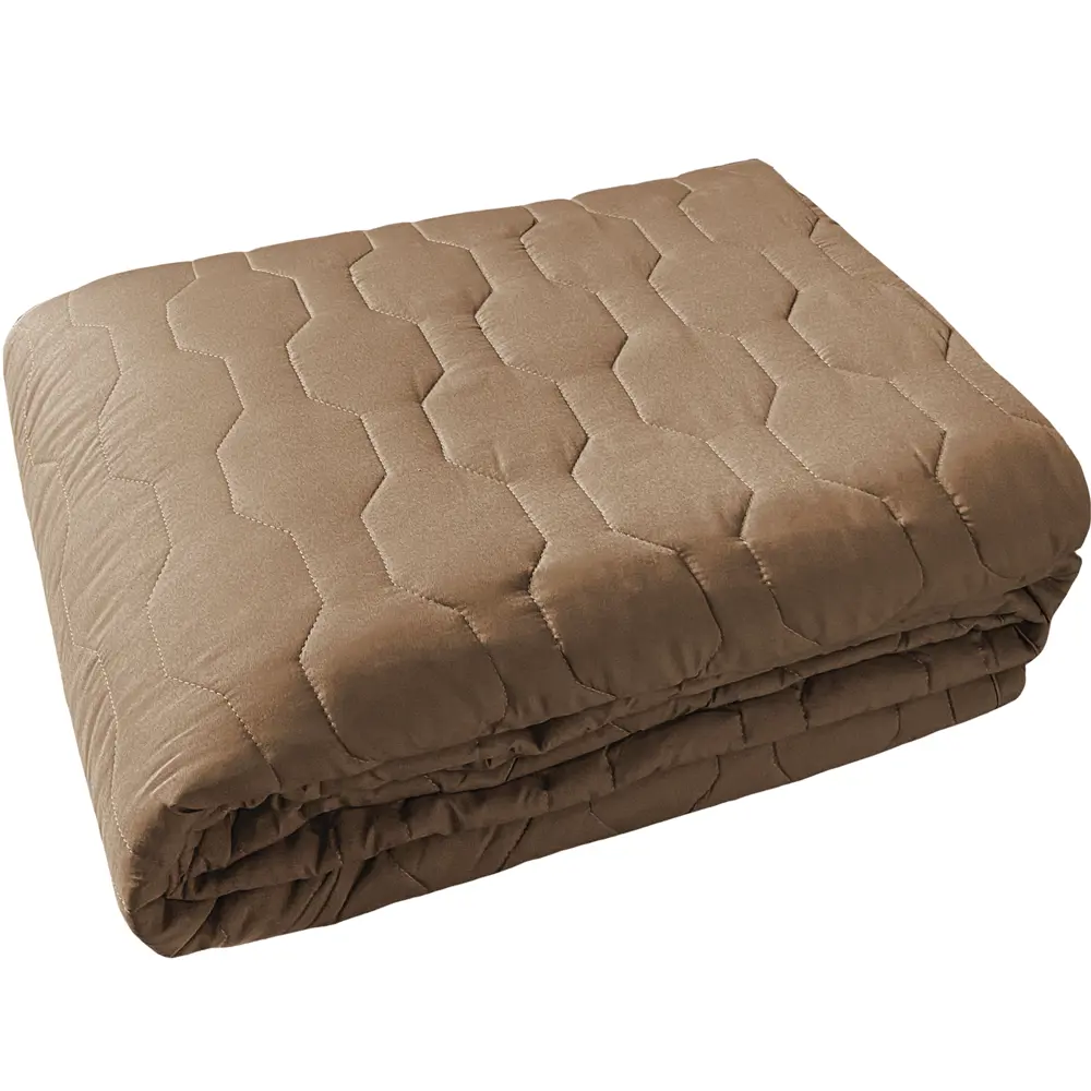 Покрывало 200x240 см микрофибра цвет серо-коричневый 82830663 STLM-2035171 Santreyd