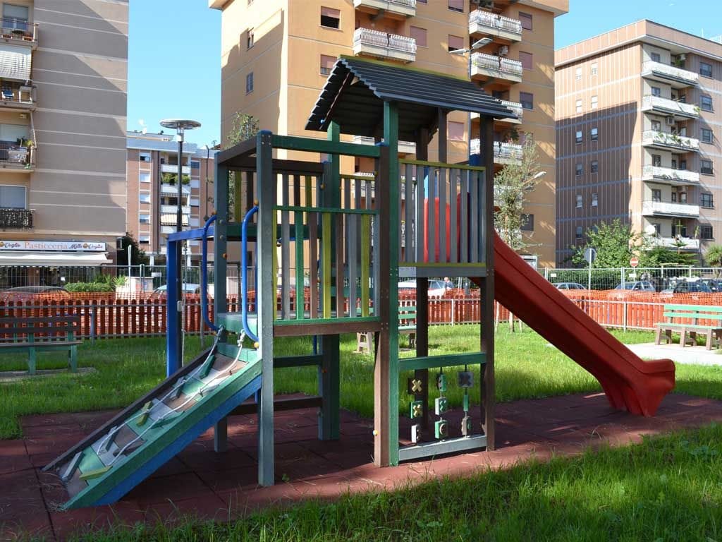 Рециркулированная пластиковая игровая структура EUROCOMITALIA COMBI PALESTRA ARCH-00052367