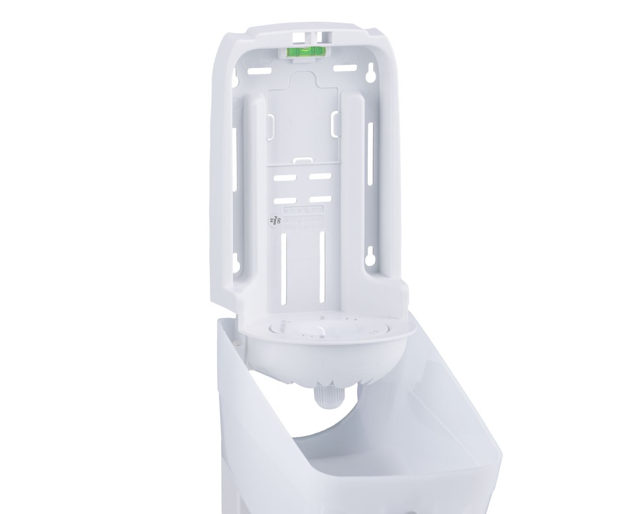 BHB701 Контейнер для туалетной бумаги или бумажных полотенец в рулонах HARMONY CENTER PULL, пластик, прозрачный белый Merida  - Вид №4