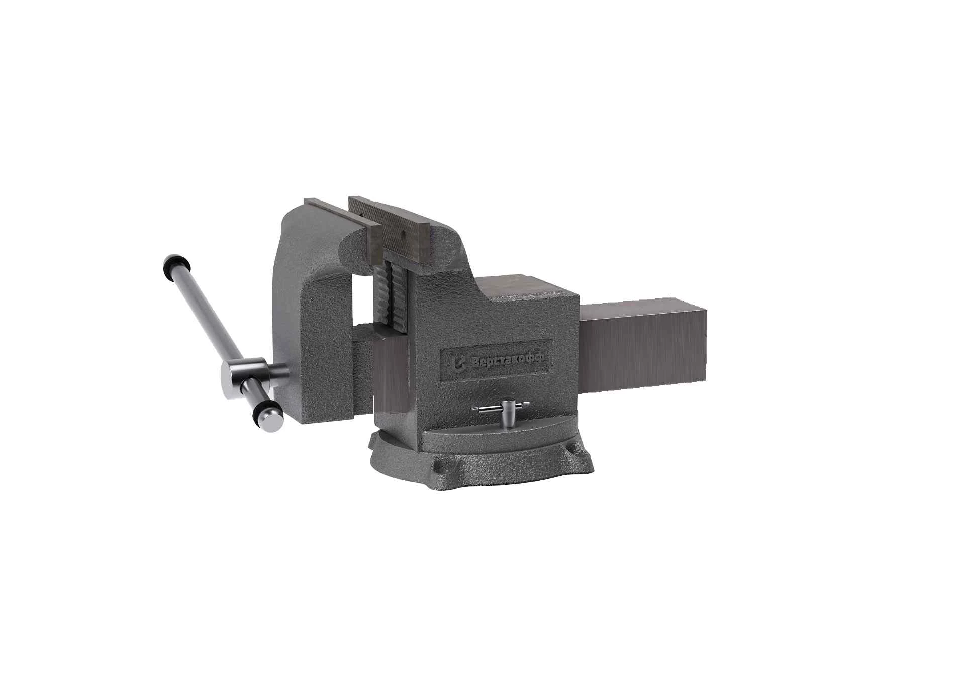 Тиски чугунные поворотные с наковальней Верстакофф S 100 BV-100