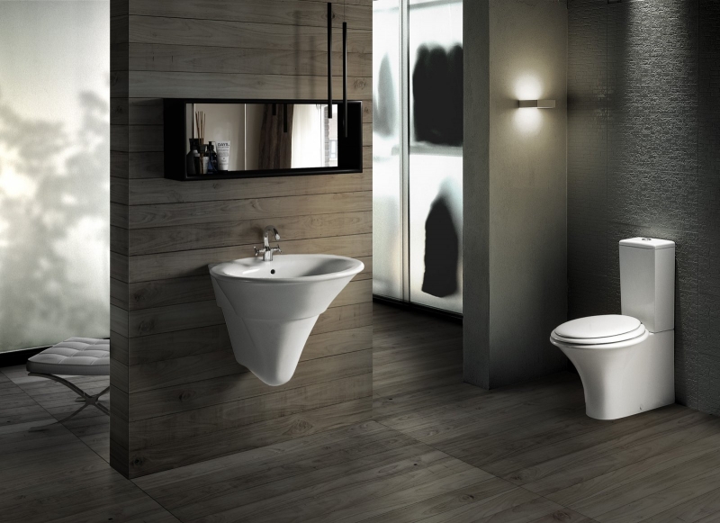 Y0LZ01 Умывальник Sculture 65 с пьедесталом Hatria 