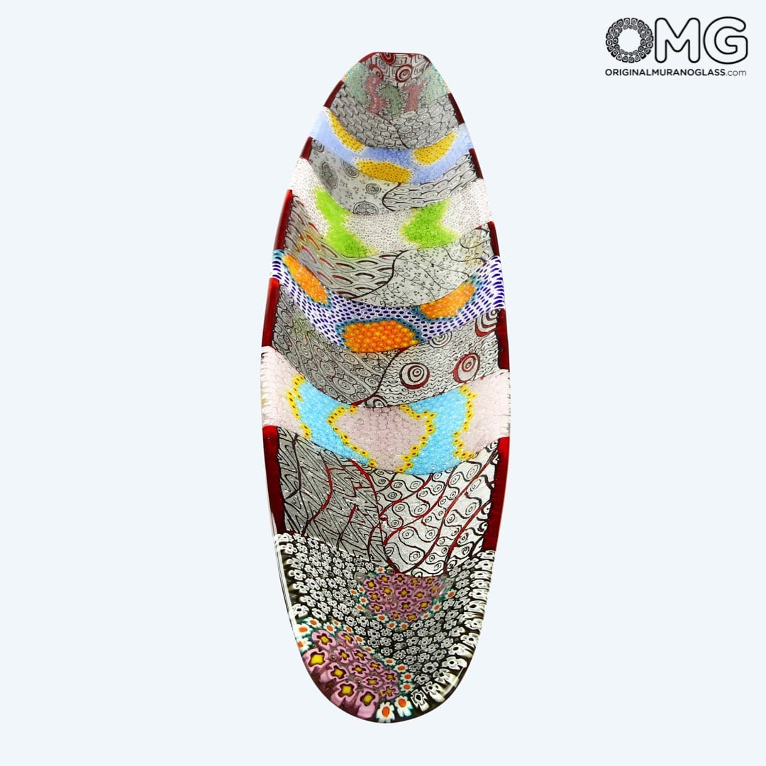 2836 ORIGINALMURANOGLASS Декоративное блюдо Догаресса Гранде - argento 87 см  - Вид №1