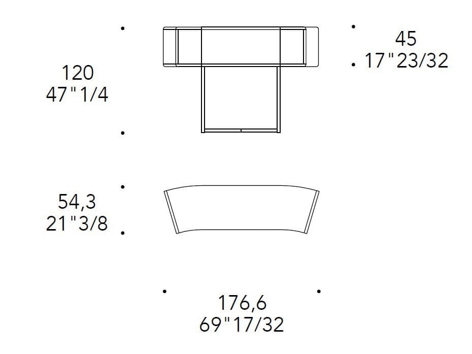 Мебель из дерева и Мрамораflex® с подносом REFLEX Space ARCH-00147438 - Вид №2
