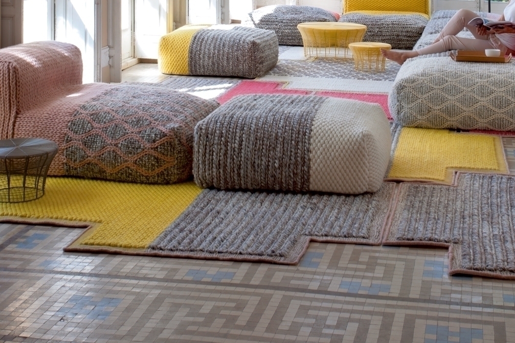 070812 Ковер Plait Yellow 160х160 GAN Mangas Space 