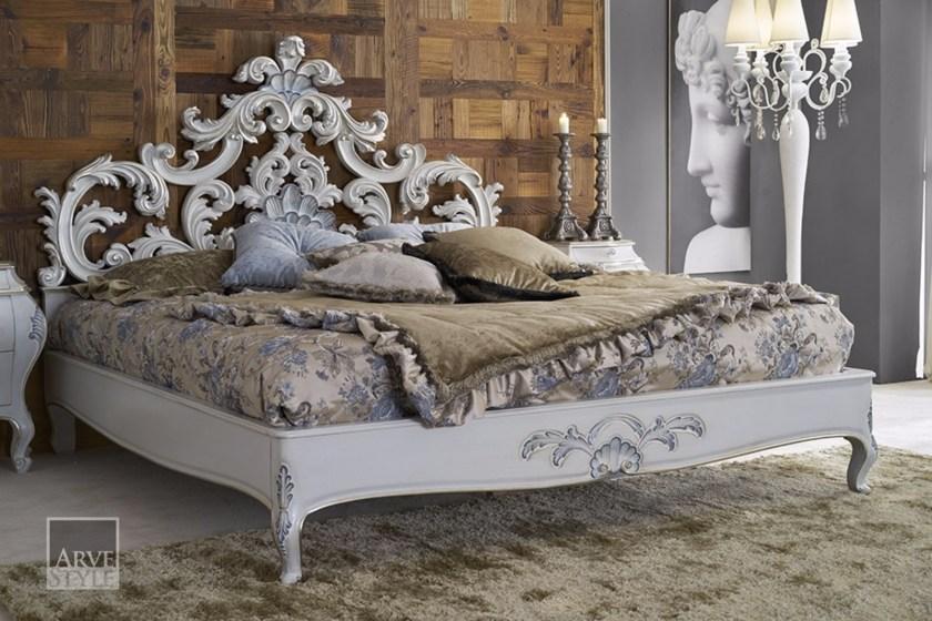 Arvestyle Лакированная двуспальная кровать из массива дерева Letizia Mn-1501 - Вид №4