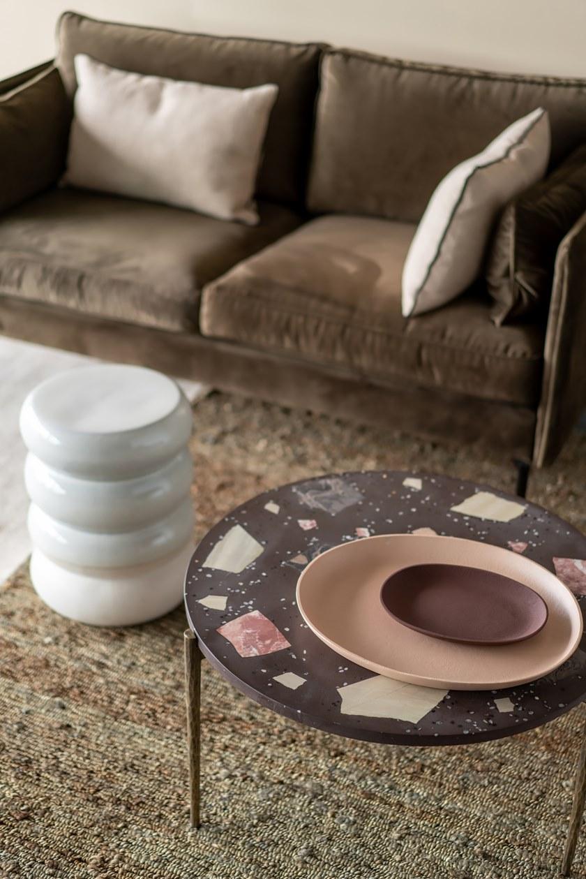 Pols Potten Низкий лакированный табурет из керамогранита sun-id-1446743 - Вид №5