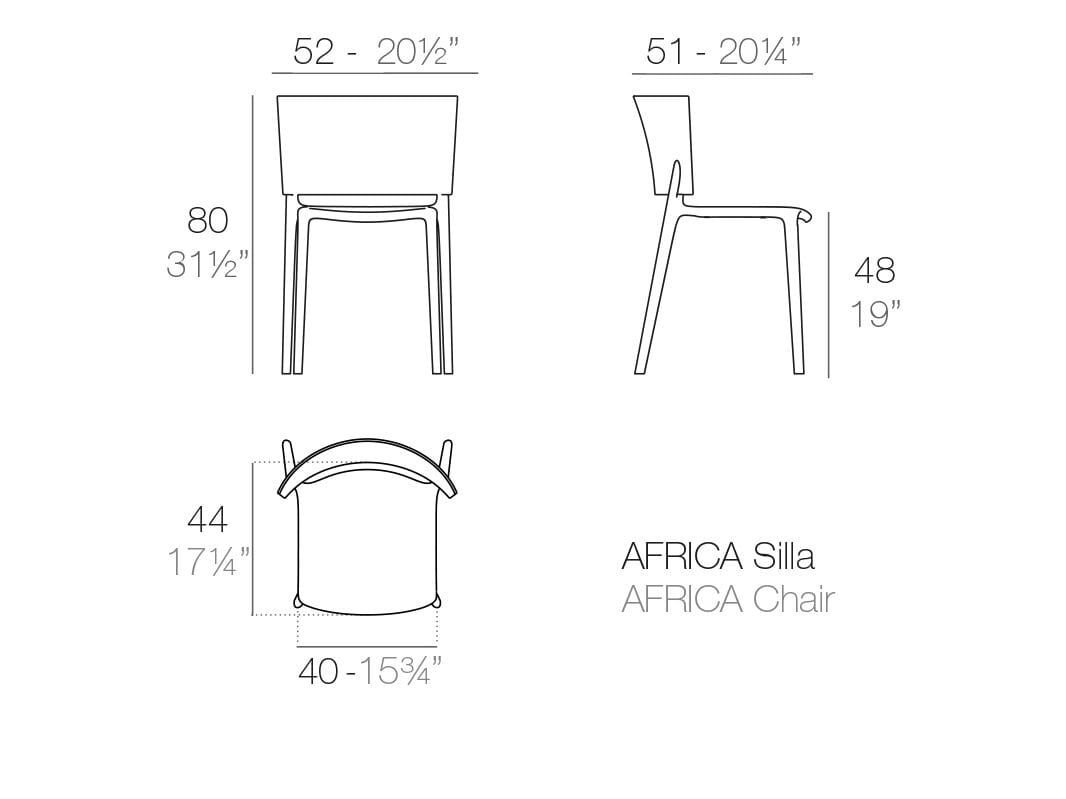 Садовый стул Vondom Африка ARCH-00036168 - Вид №14