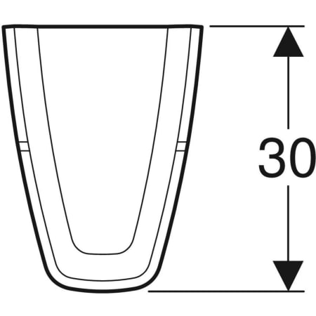 291410600 Полупьедестал Geberit myDay Geberit  - Вид №2