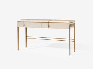 Деревянная прямоугольная консоль с ящиками