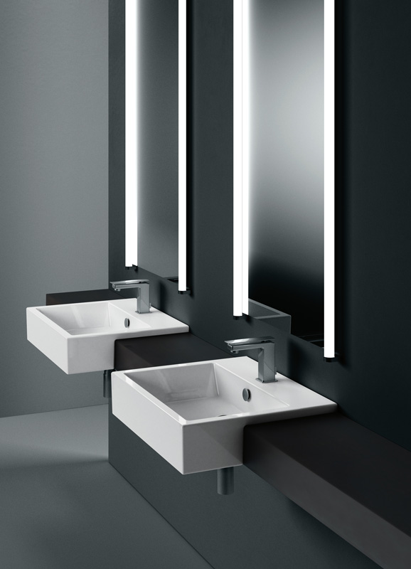 8934111 Подвесная раковина настенная овальная GSI ceramica Kube белая - Вид №2